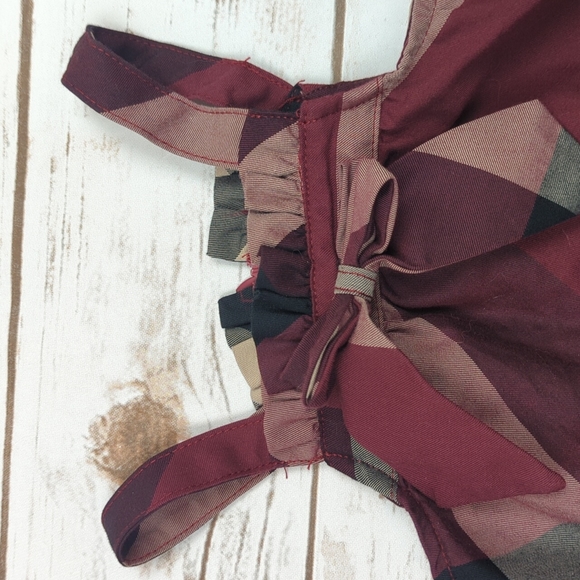 Jelly Beans Maroon Plaid Jumper Dress 1-2Y - Picture 4 of 5